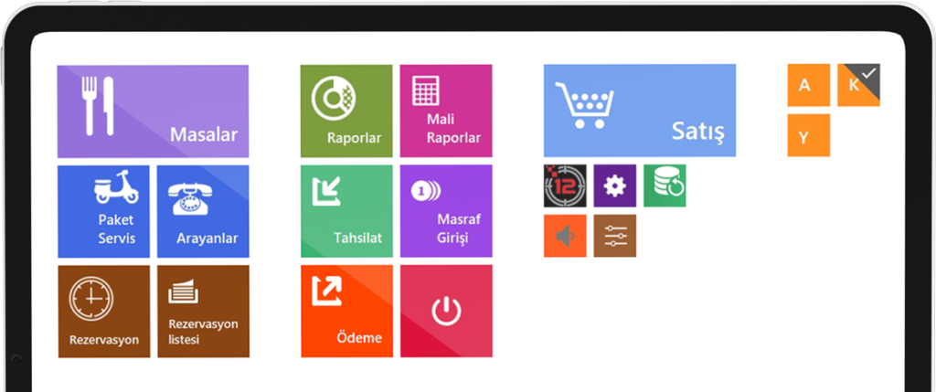 CARE POS ERP12 Restoran Yönetim Ekranı